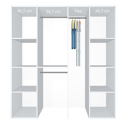 Inventar fra bredde 180 cm til 200 cm - Celebert - Model A